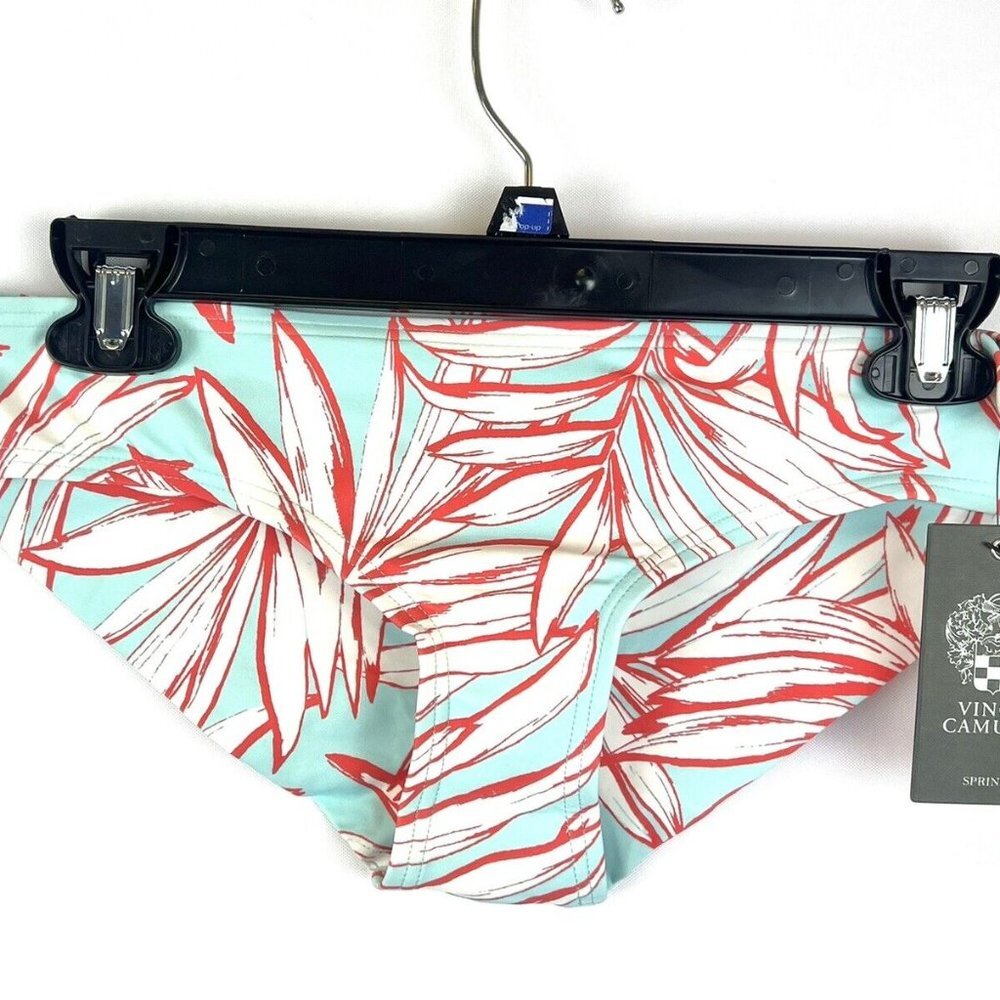 Vince Camuto Women’s Blue/White Floral Bikini Bottom Size Small